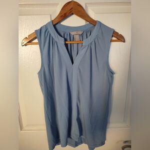 H&M blue tank top blouse